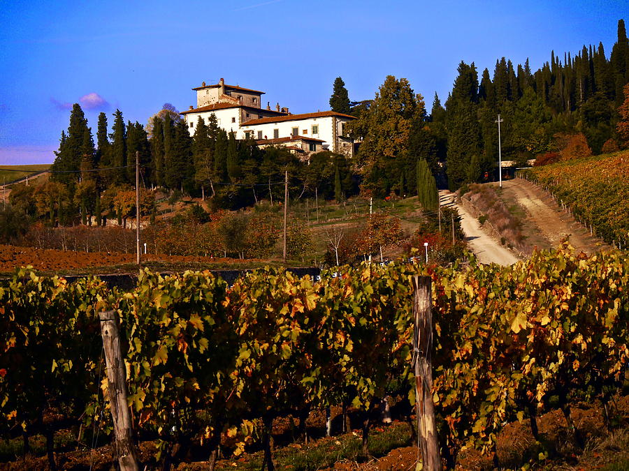 House On Tuscan Hill Photograph