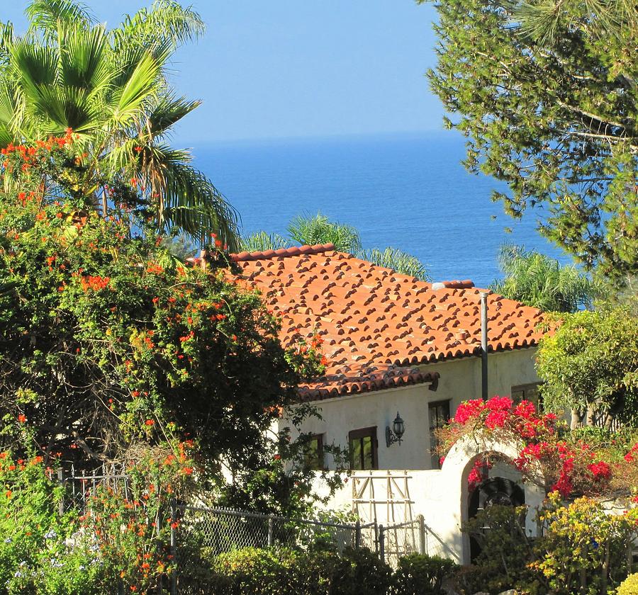 House overlooking the sea Photograph by Lisa Dunn