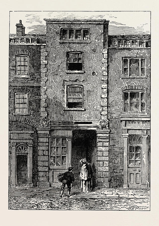 House Said To Have Been Occupied By Dryden In Fetter Lane Drawing by ...