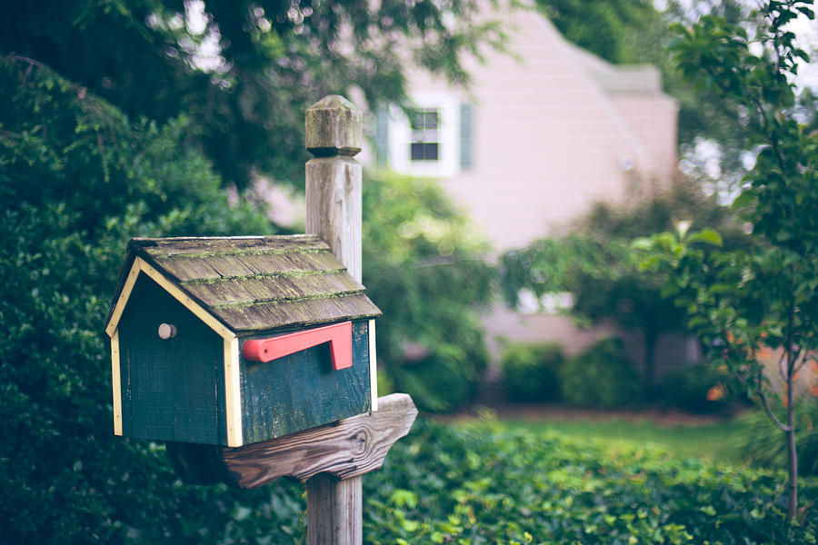 House shaped mailbox or postbox Photograph by Melissa Ross