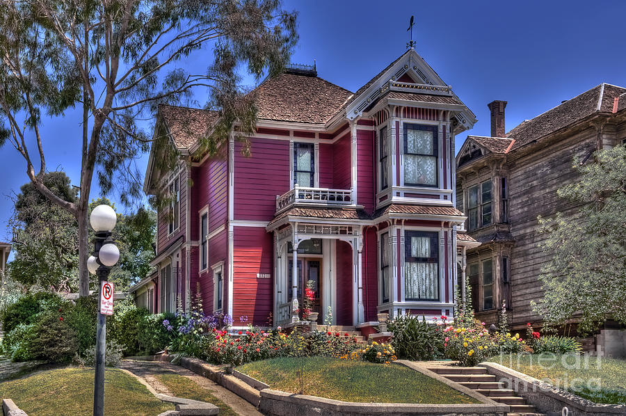 Los Angeles Photograph - Famous Halliwell Manor from the hit TV series Charmed by David Zanzinger