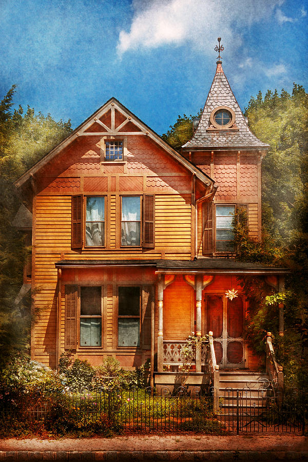 House - Victorian - The wayward inn Photograph by Mike Savad
