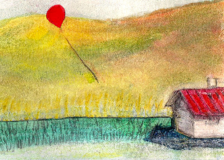 Landscape Painting - Houseballoon by James Raynor