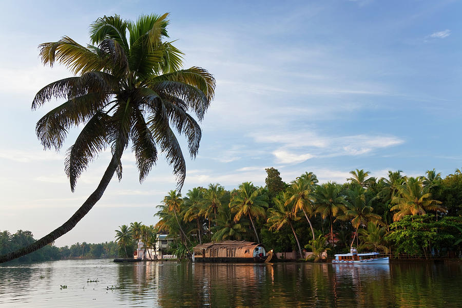 Houseboat, Backwaters, Alappuzha Or Photograph by Peter Adams - Fine ...