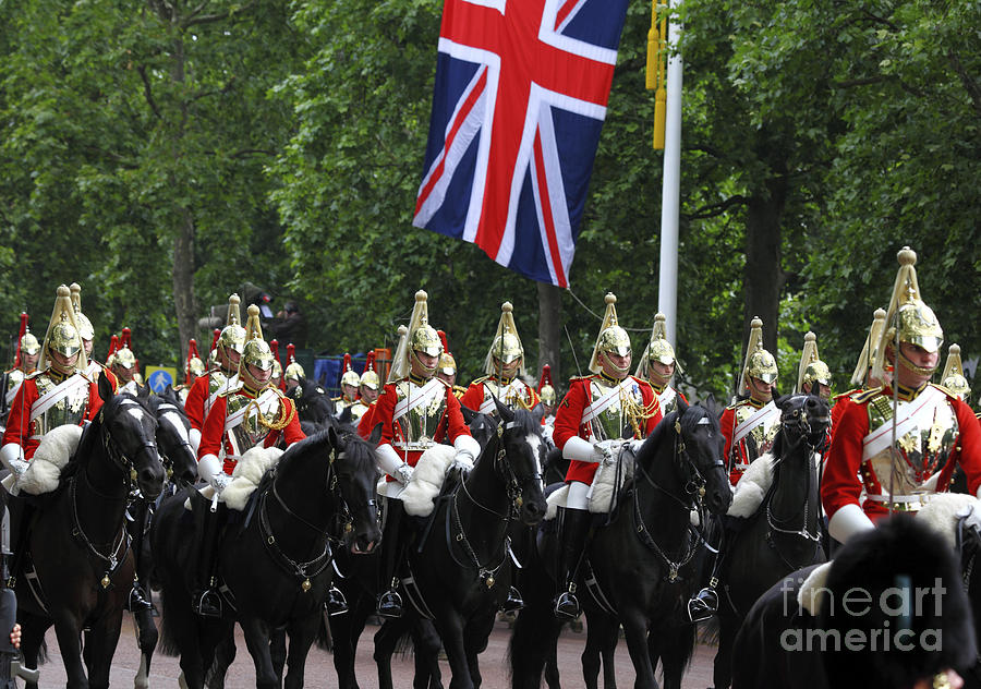 Household Cavalry Life Guards on horseback Photograph by James Brunker