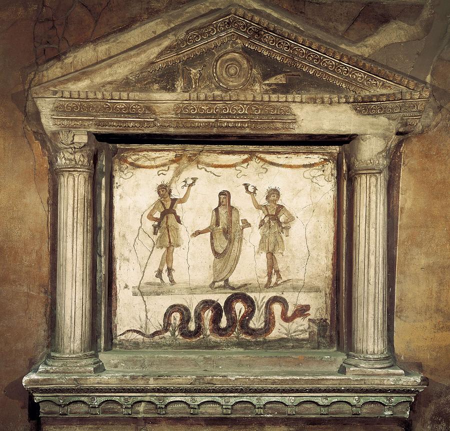 Household Shrine. 1st C. Bc. Italy Photograph by Everett - Fine Art America