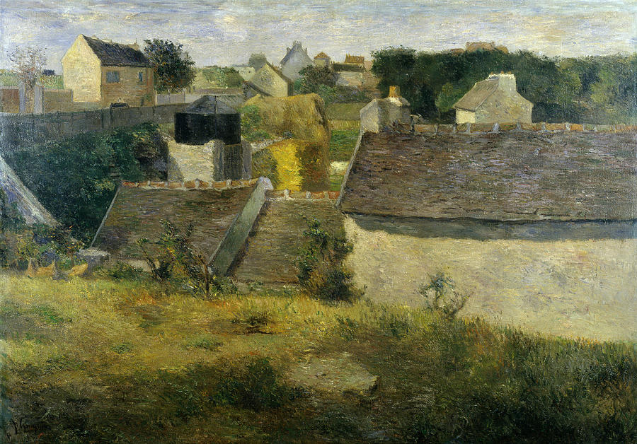 Houses At Vaugirard, 1880 Painting by Paul Gauguin