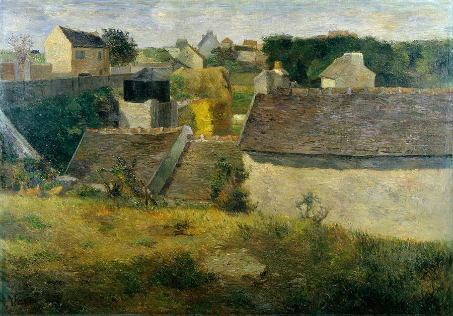 Houses at Vaugirard Painting by Paul Gauguin