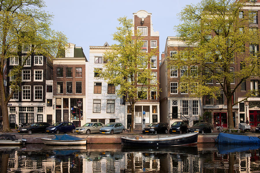 Architecture Photograph - Houses in Amsterdam by Artur Bogacki