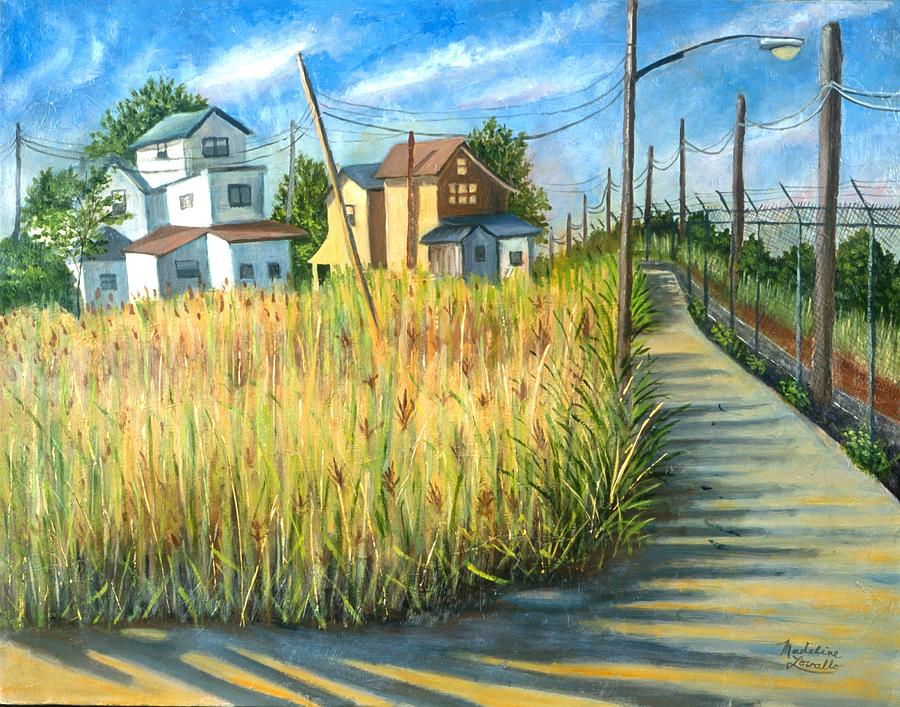 Houses In The Weeds Painting by Madeline  Lovallo