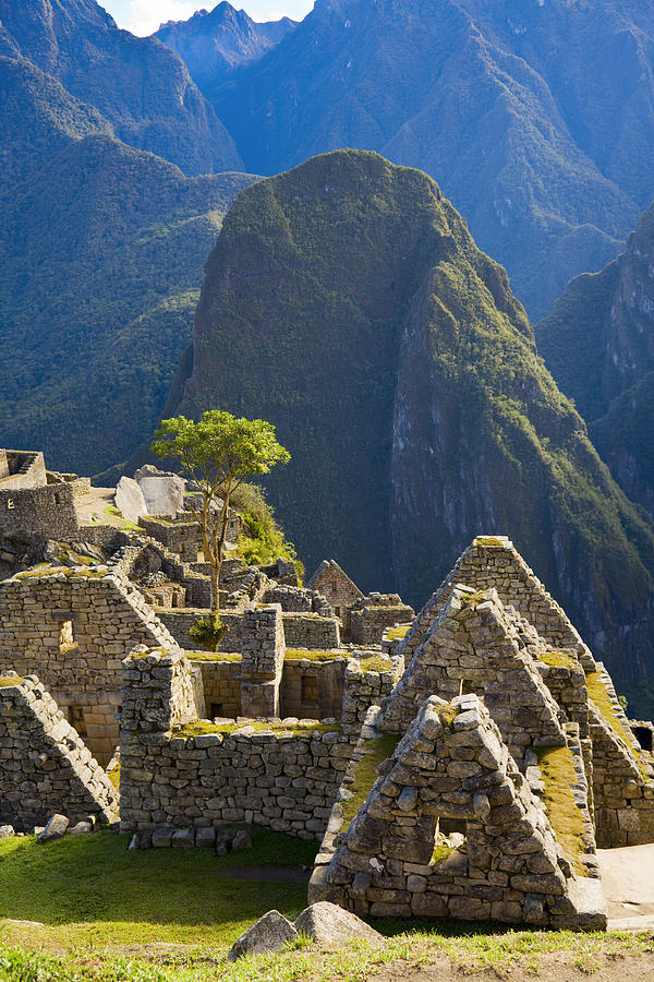 Houses of Machu Picchu Photograph by Alexey Stiop