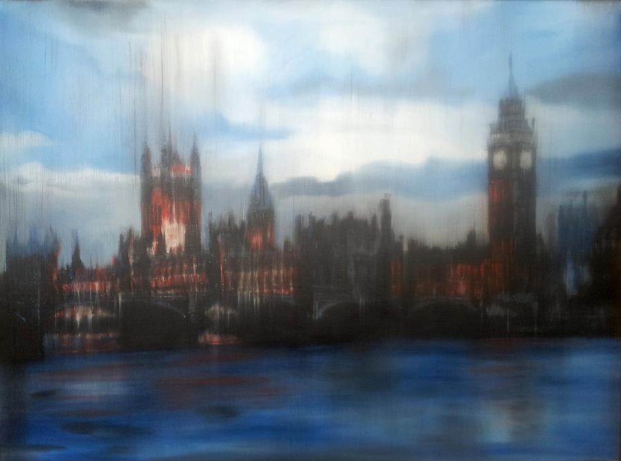 Houses of Parliament Painting by Glen Heppner
