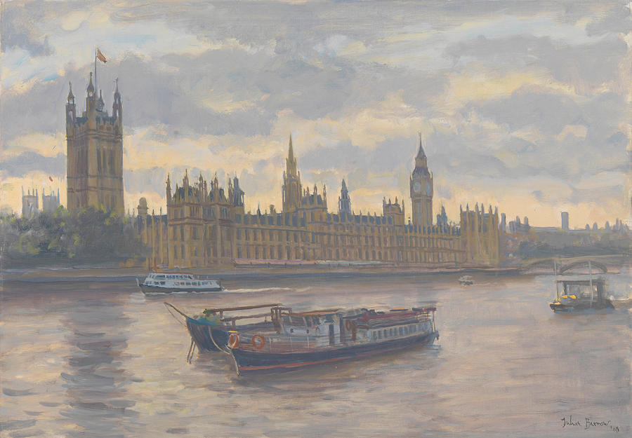 Houses Of Parliament Painting By Julian Barrow