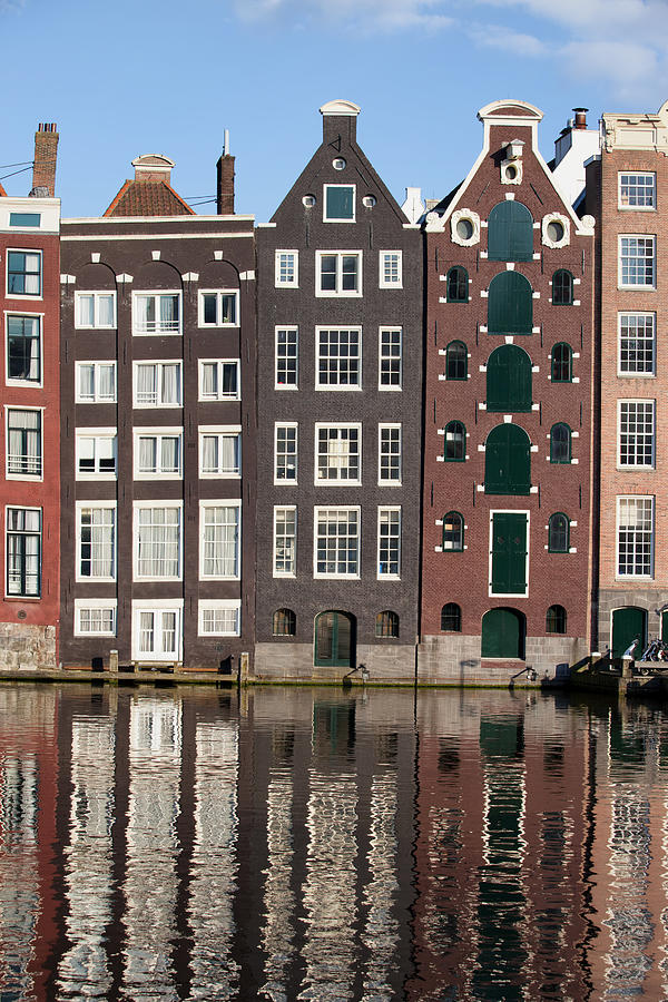 Houses on Canal in Amsterdam Netherland Photograph by Artur Bogacki