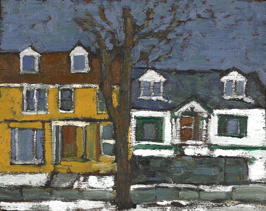 Houses on King Street Painting by David Dossett