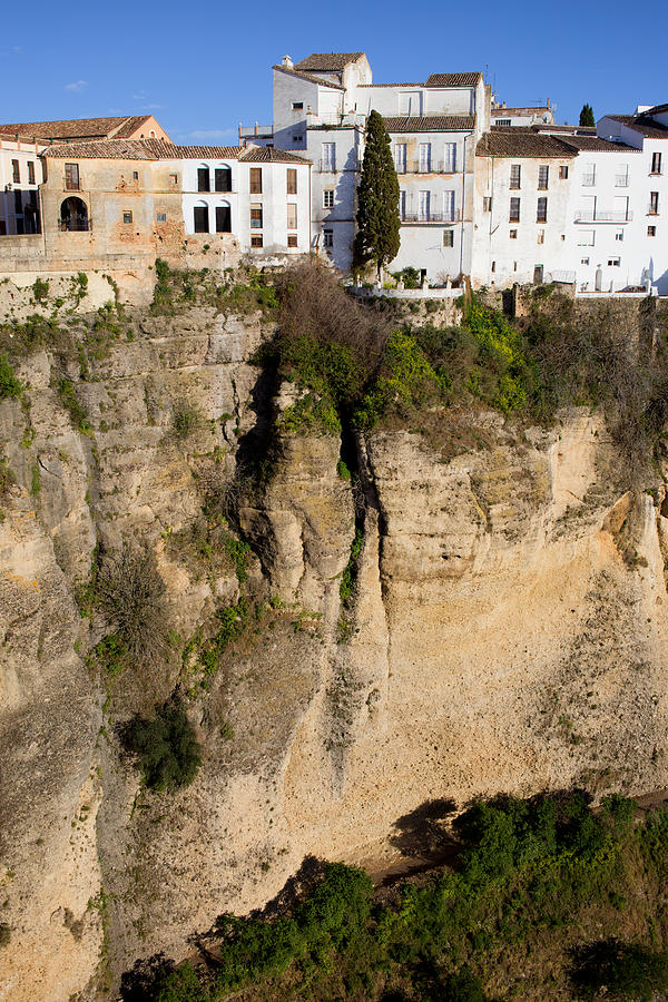 Up Movie Photograph - Houses on Rock in Ronda by Artur Bogacki