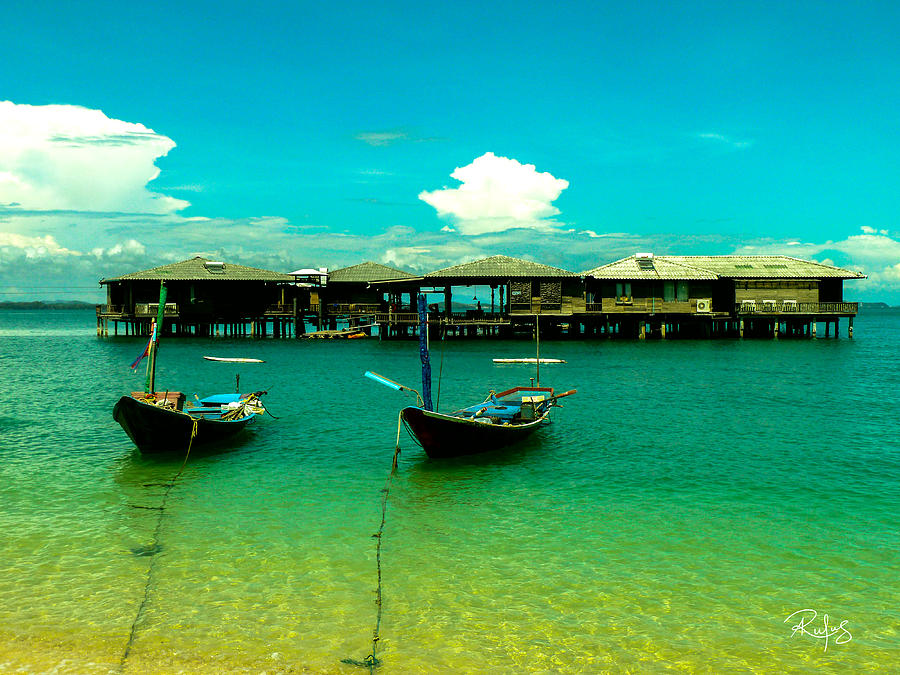 Thailand Photograph - Houses on Stilts by Allan Rufus Thailand Photograph - Houses on Stilts by Allan Rufus