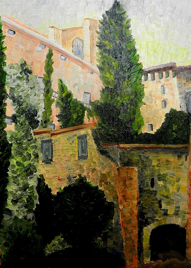 Houses on the Onyar Painting by Liz Young - Fine Art America