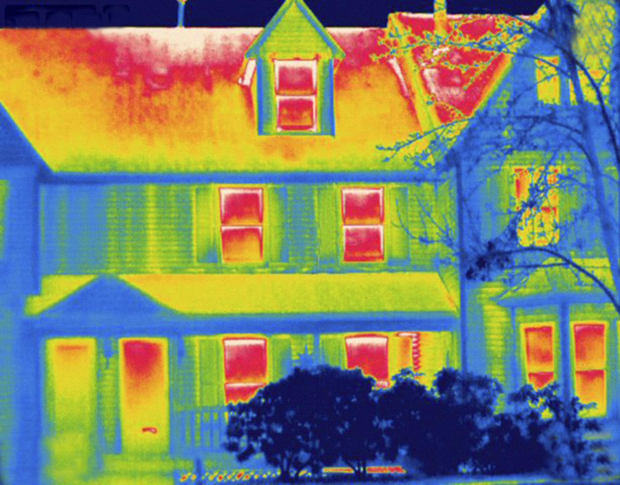 Housing Complex, Thermogram Showing Photograph by Science Stock Photography