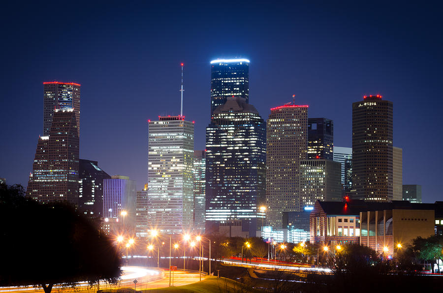 Houston Nights Photograph by David Morefield