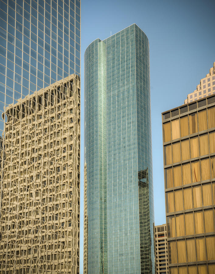 Houston Skyscraper Facades Photograph by Ray Devlin