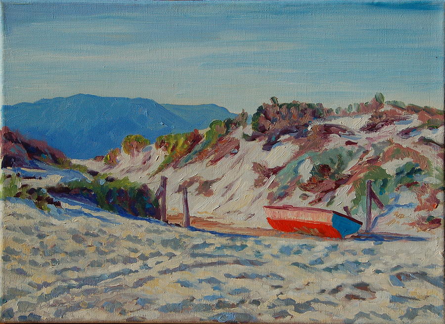 Hout Bay Beach with Table Mountain Painting by Thomas Bertram POOLE