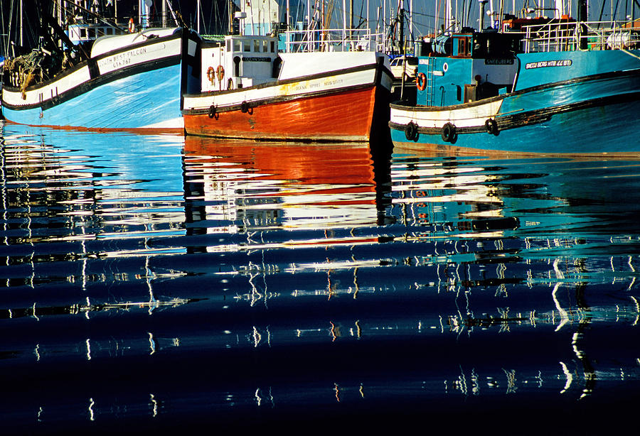 Boat Photograph - Hout Bay reflections by Dennis Cox