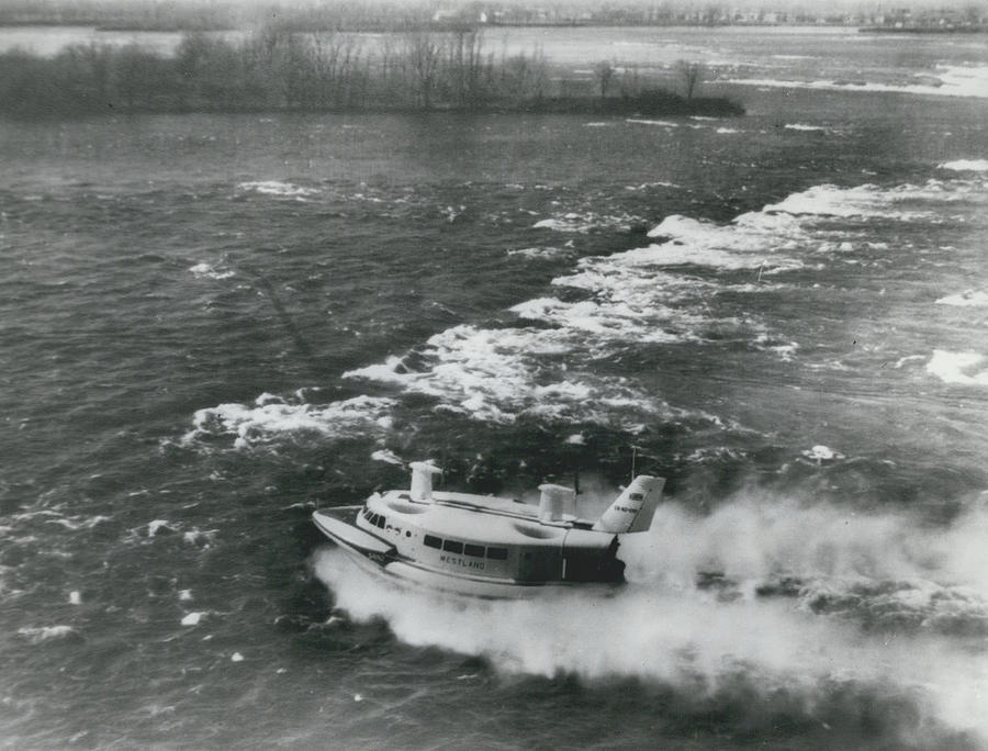 Hovercraft Shoots The Rapids At 40 Knots Photograph by Retro Images Archive