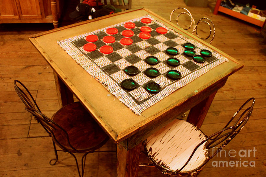 How Bout A Game Of Checkers? Photograph by Kathy  White