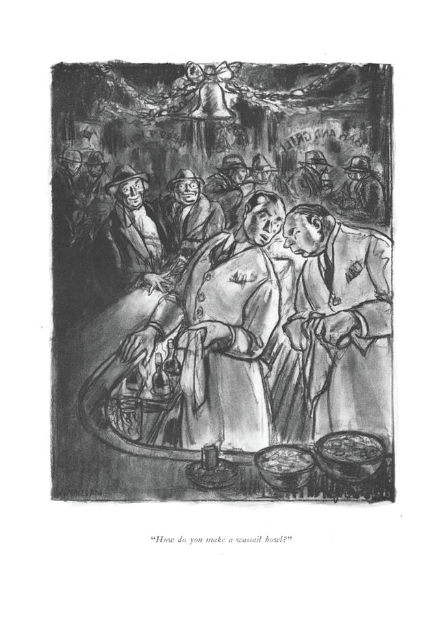 How Do You Make A Wassail Bowl? Drawing by Wallace Morgan