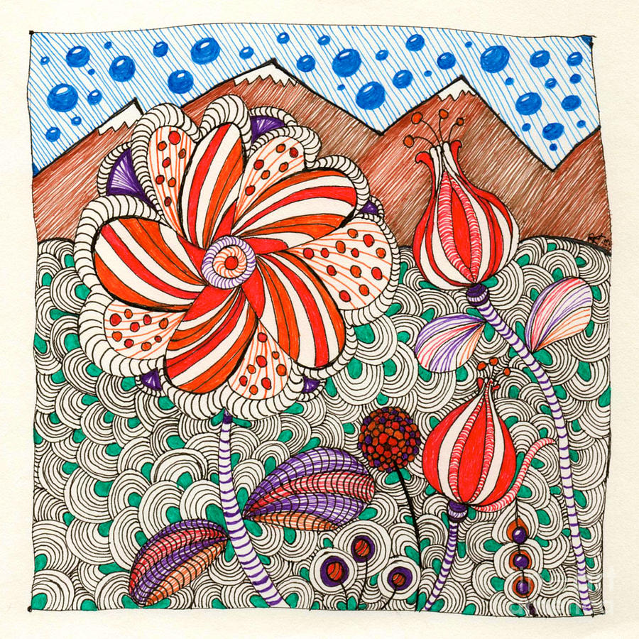 How Does Your Garden Grow Drawing by Anita Lewis
