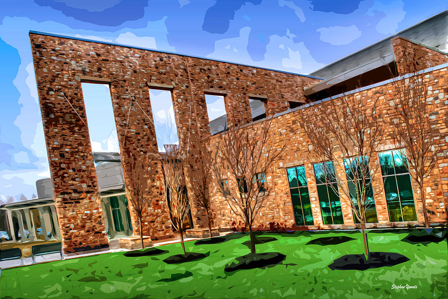 Howard County Library - Miller Branch Digital Art by Stephen Younts