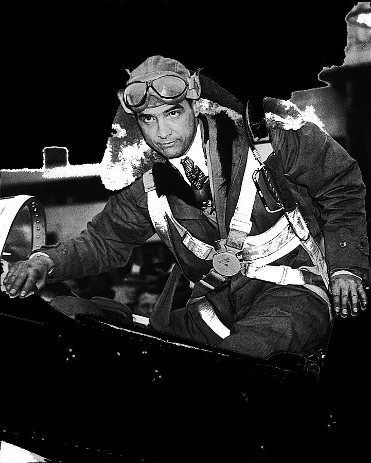 Howard Hughes breaking speed record Los Angeles to Newark 1937-2012 Photograph by David Lee Guss