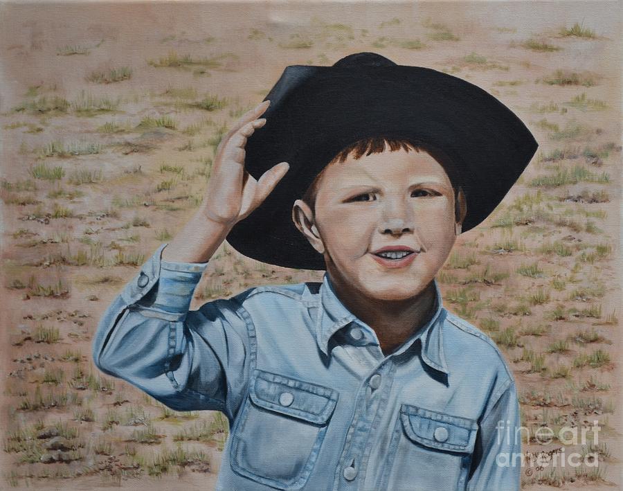 Howdy Maam Painting by Mary Rogers