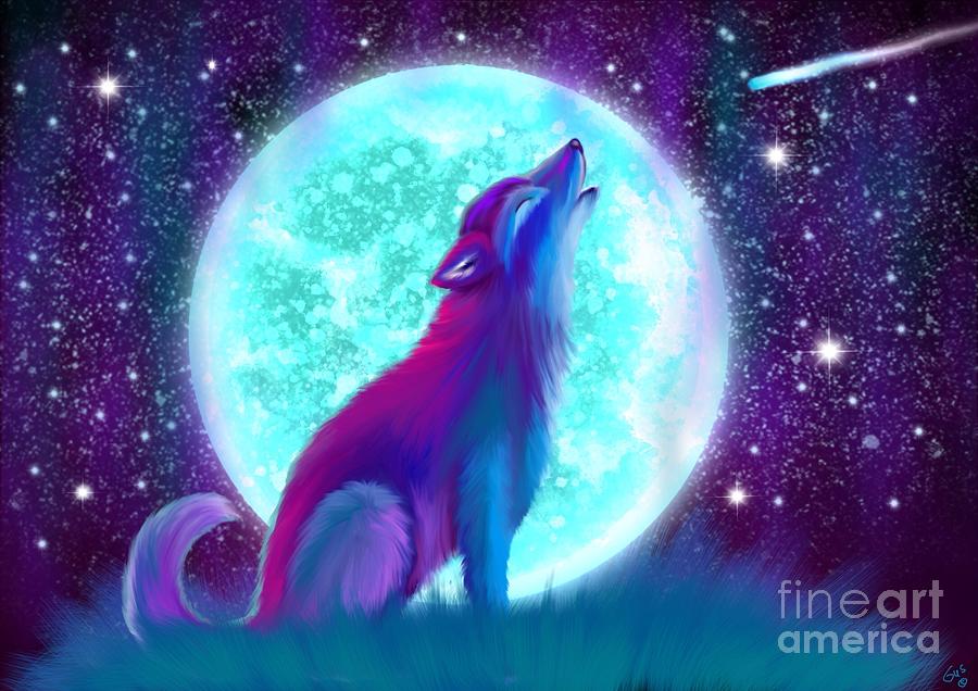 Wolves Painting - Howling Again by Nick Gustafson
