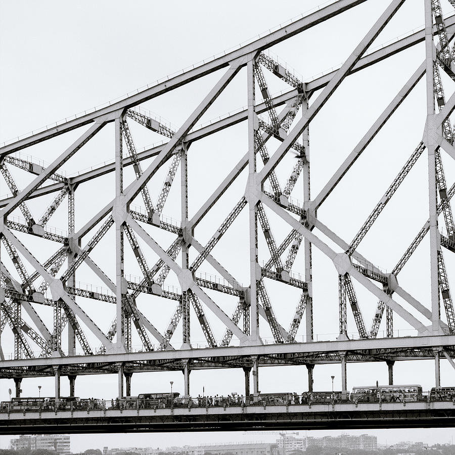 Howrah Bridge Calcutta India Photograph by Shaun Higson