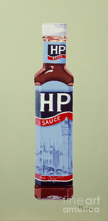 London Painting - HP Sauce by Alacoque Doyle