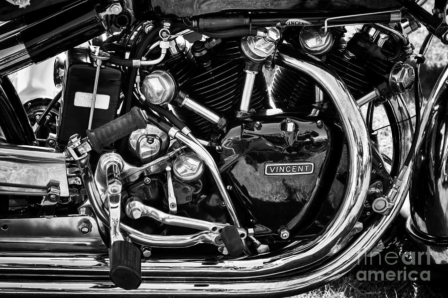 HRD Vincent Series D Motorcycle Engine Photograph by Tim Gainey