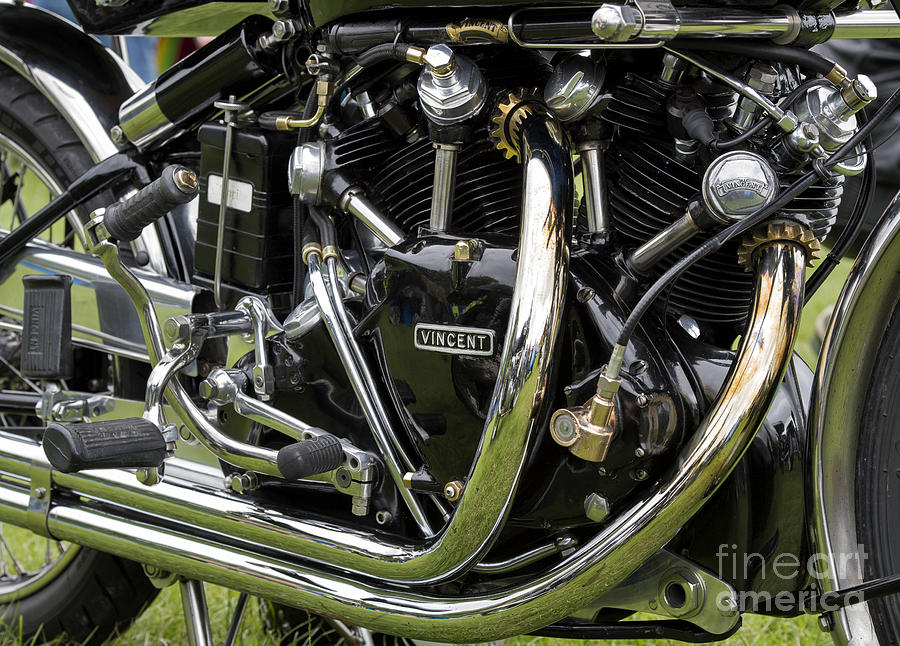 HRD Vincent Series D Motorcycle  Photograph by Tim Gainey