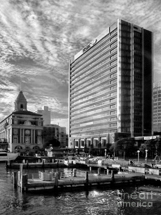 HSBC Building.Auckland.NZ.BW Photograph by Jennie Breeze