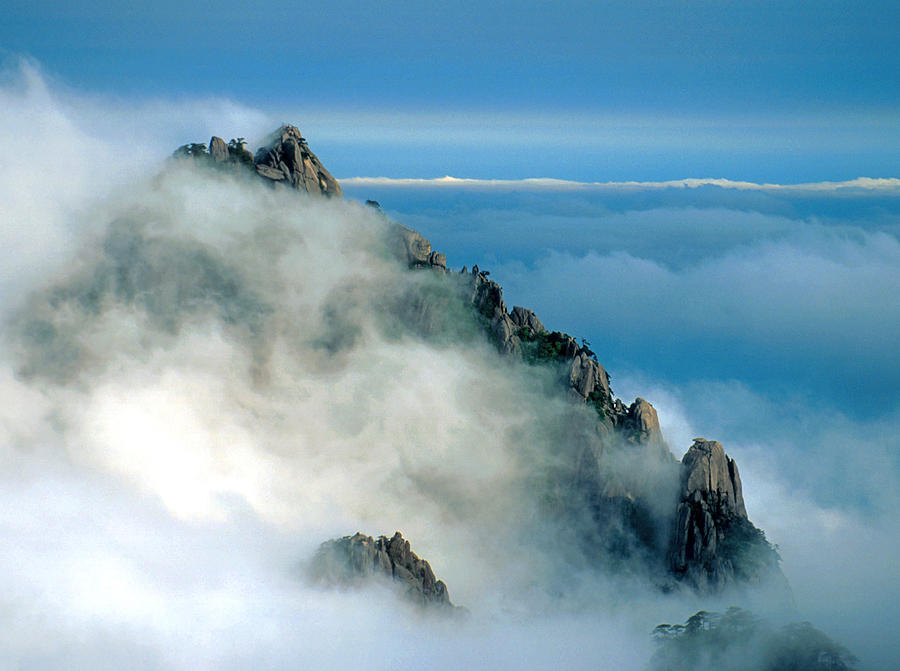 Huangshan emerging Photograph by Dennis Cox