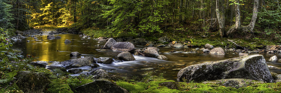 Landscape Photograph - Hubbard Brook Panorama by White Mountain Images
