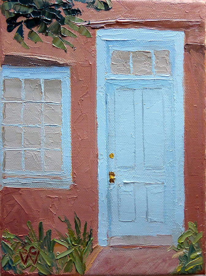 Hubbell Home Doorway Painting by Susan Woodward