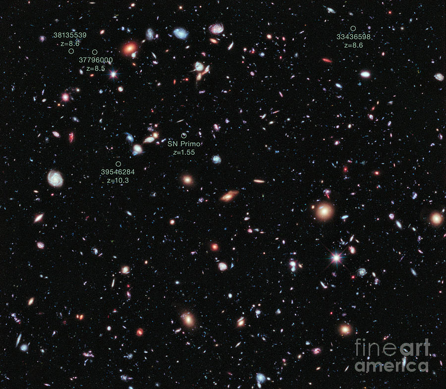 Space Photograph - Hubble Extreme Deep Field Xdf by Science Source