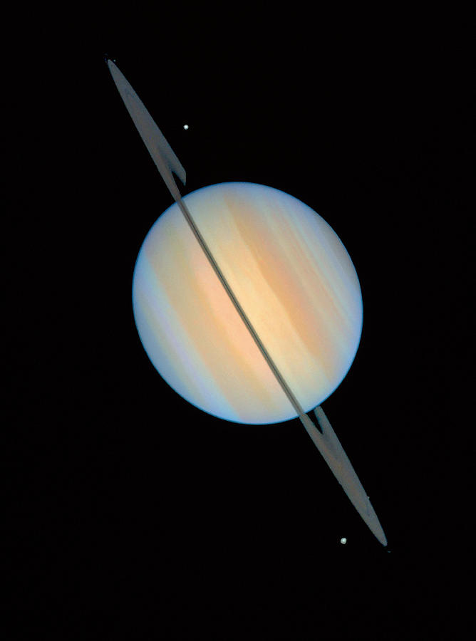 Hubble Image Of Saturn Photograph by Nasaesastscie.karkoschka, U.arizona