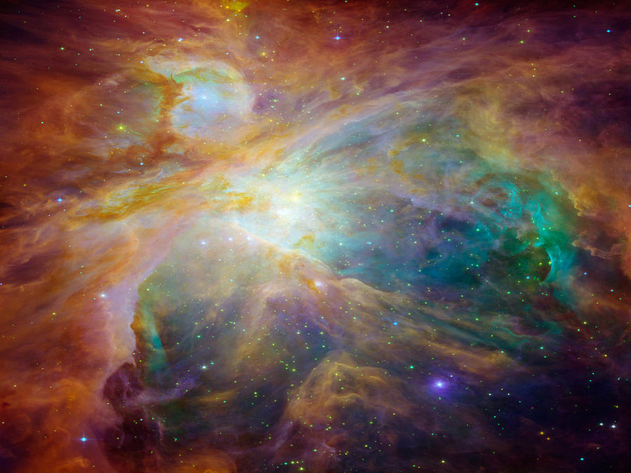 Hubble Nebula Painting by Bruce Nutting