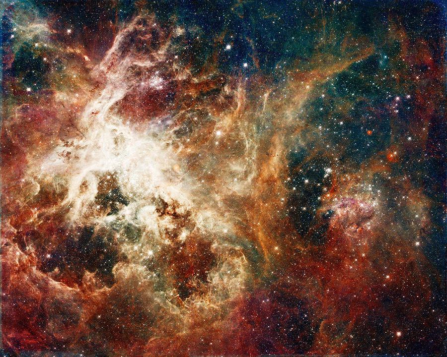 Hubble - Turbulent Star-Making Region Photograph by Paulette B Wright