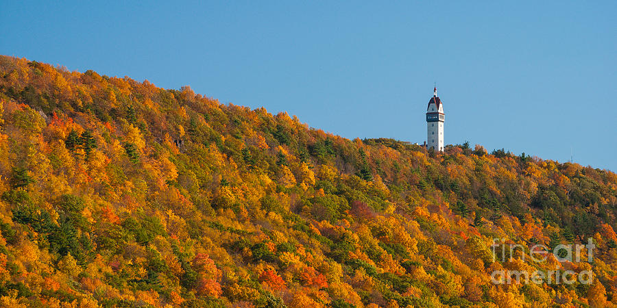 Hubleins Retreat - Autumn Mountain in New England Photograph by JG Coleman