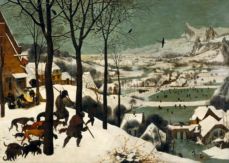 Hunters In The Snow Painting - Hunters On The Snow by Pieter Bruegel the Elder Hunters In The Snow Painting - Hunters On The Snow by Pieter Bruegel the Elder