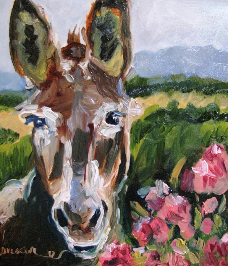 Huckaby Longears Painting by Susan Elizabeth Jones
